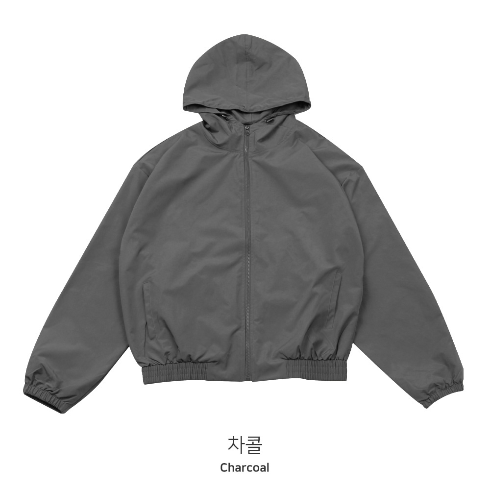 [2장구매할인] 이즌 고프코어 스트릿 윈드브레이커 스트링 후드 바람막이 자켓 점퍼 오버핏 나일론 봄가을 재킷 코디 (3color) 상세 이미지 58