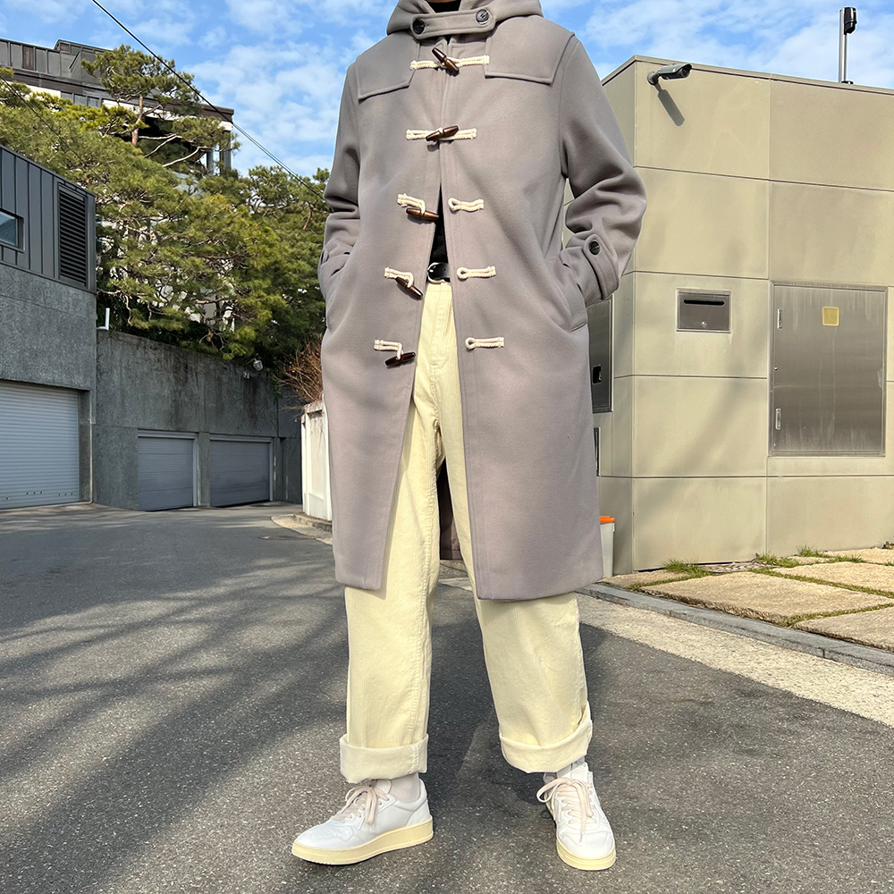 [4910/최저가] 떡볶이 더블 후드 크롭 코트 오버핏 이중지 모직 울 두툼한 숏 자켓 점퍼 겨울 (2Color) 상세 이미지 14